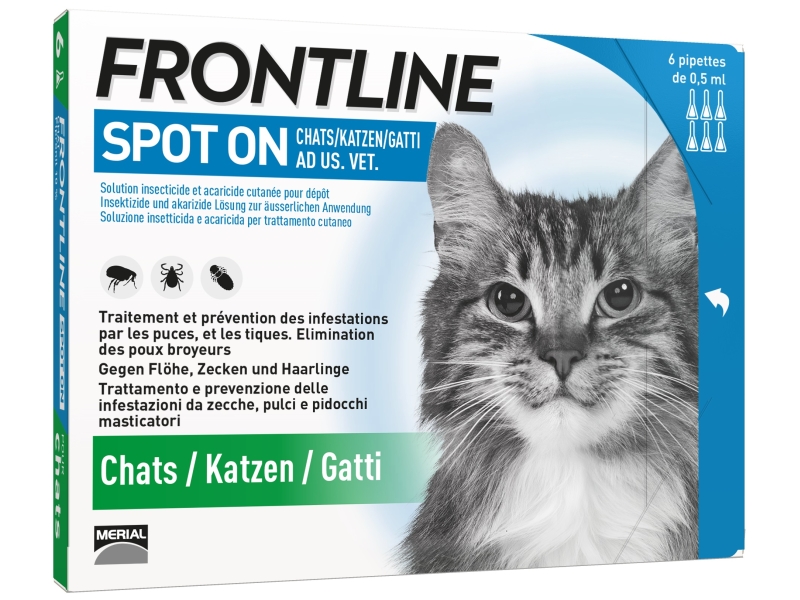 FRONTLINE Spot On Katze Liste D 6 x 0.5 ml