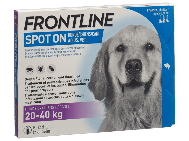 FRONTLINE spot-on Chien L Liste D 3 x 2.68 ml