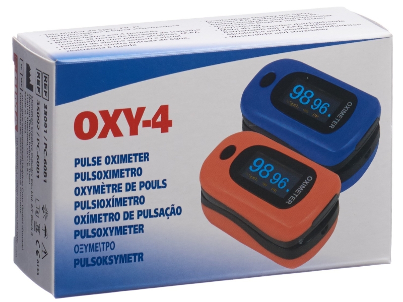 GIMA Oxymètre de pouls orange OXY-4